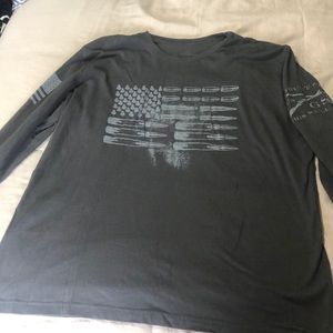 Grunt Style American Flag Bullet Long Sleeve